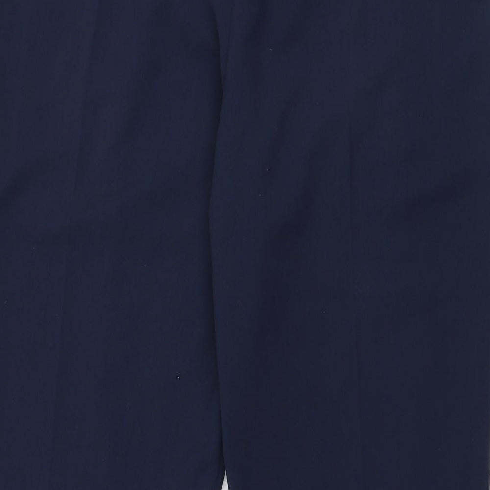 Womens UK Size 12 Mia Moda Regular Fit Blue Trousers
