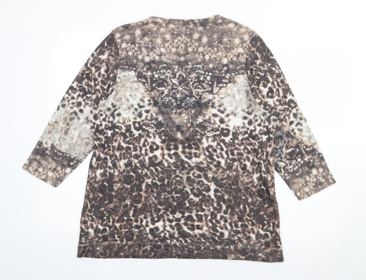 Womens UK Size 18 TIGI Brown Pullover Jumper
