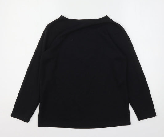 Womens UK Size S Bonmarché Black Basic T-Shirt