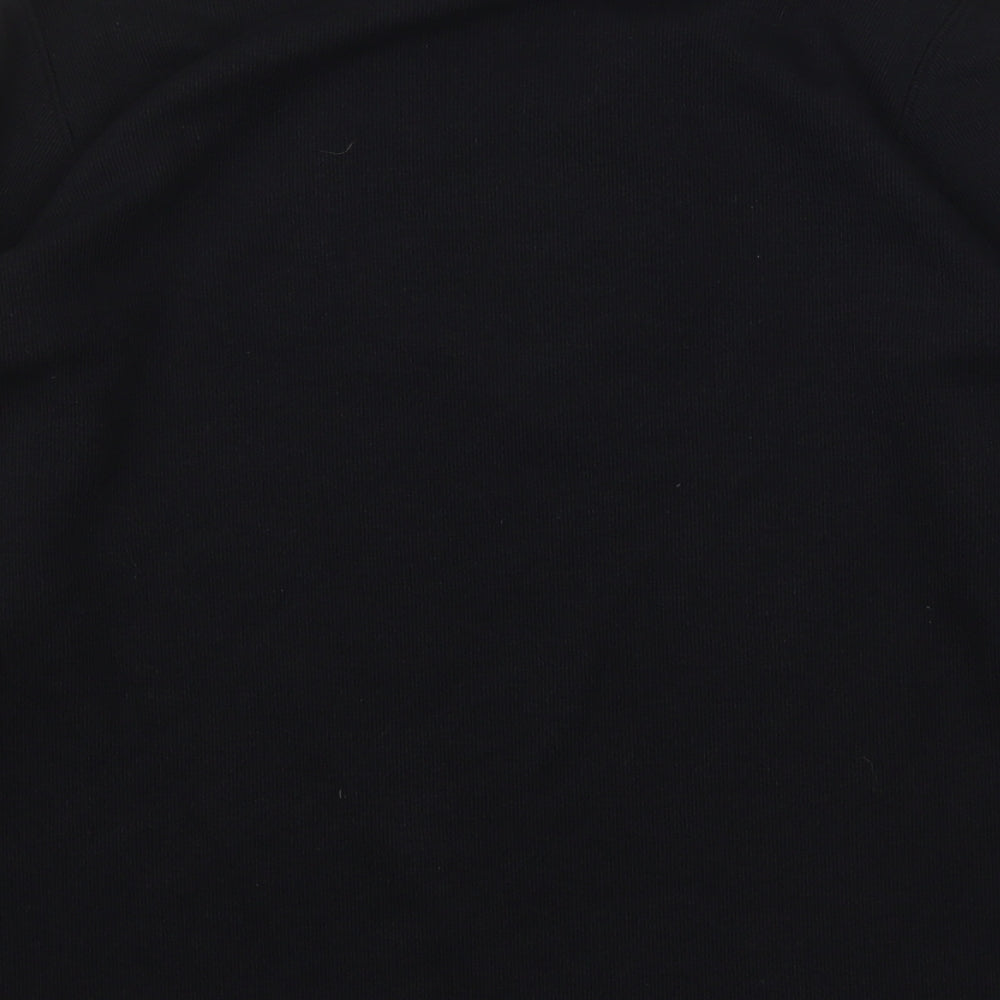 Womens UK Size S Bonmarché Black Basic T-Shirt