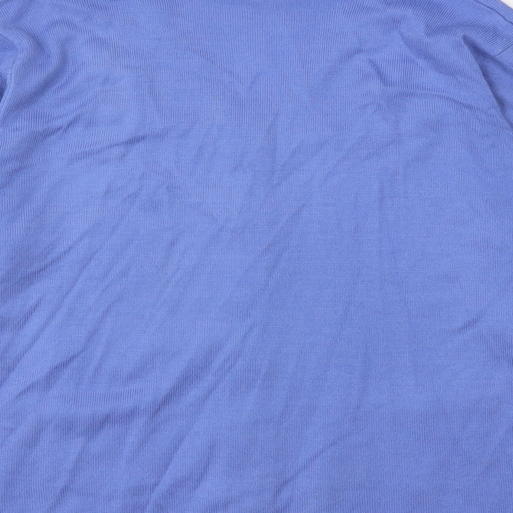 Womens UK Size M Reflect Blue Cardigan Jumper