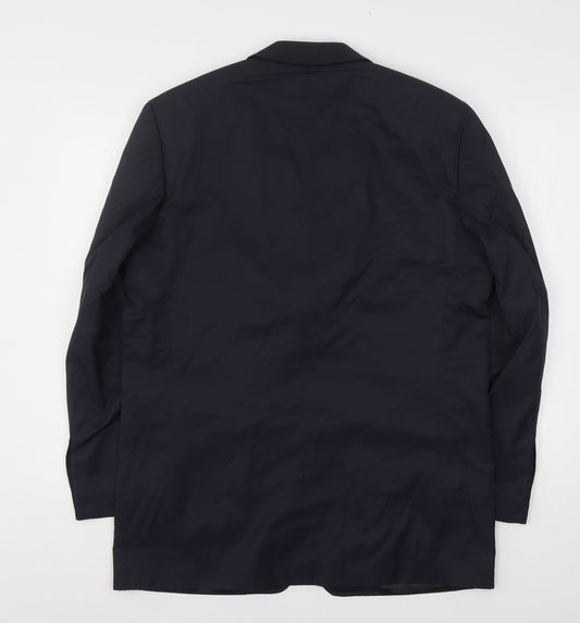 Mens UK Size Milan Collection Regular Blue Suit Jacket