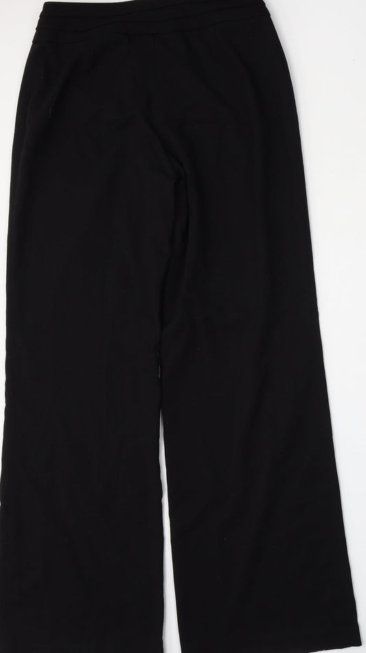 Womens UK Size 8 H&M Regular Fit Black Trousers