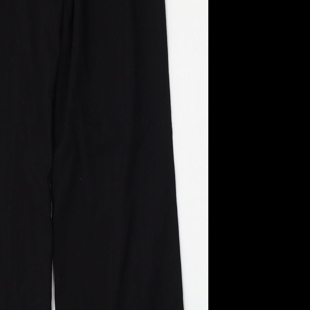 Womens UK Size 8 H&M Regular Fit Black Trousers