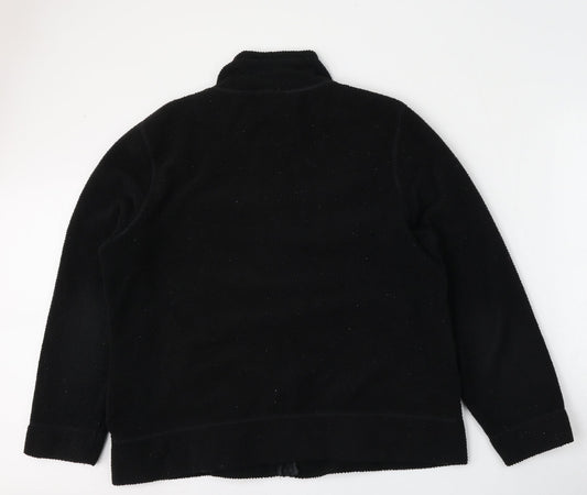 George Mens Black Jacket Size L Zip