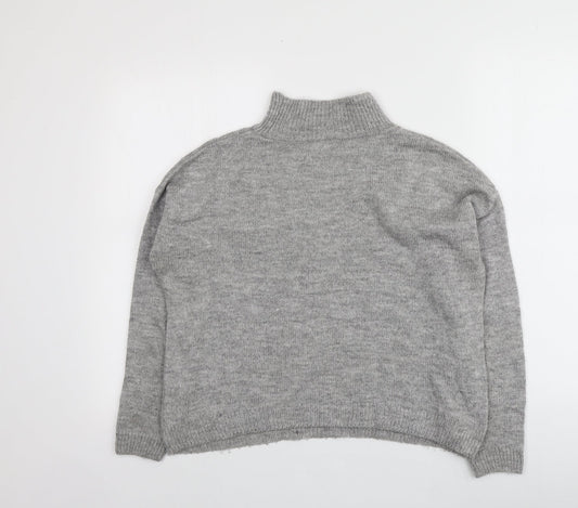 Womens UK Size S New Look Grey Pullover Jumper