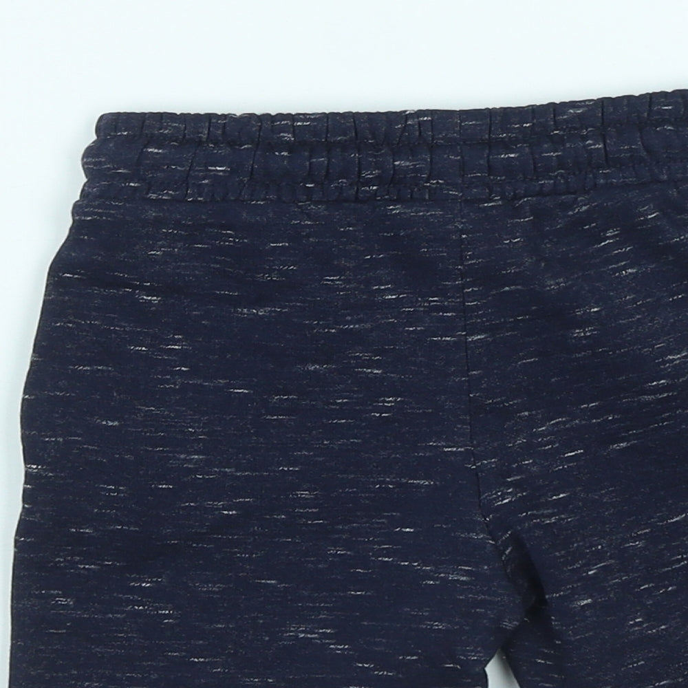 F&F Boys Blue Cotton Cropped Trousers Size 18-24 Months Drawstring - Jurassic World