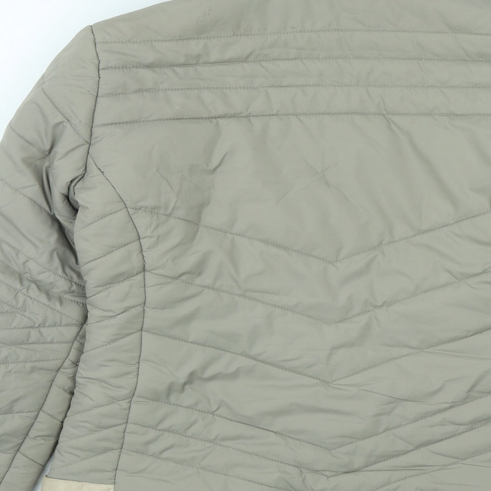 Womens UK Size 10 New Look Beige Quilted Coat