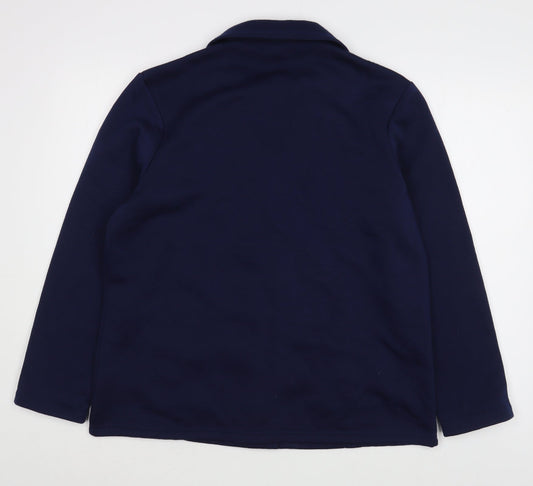 Damart Womens Blue Jacket Size M Button
