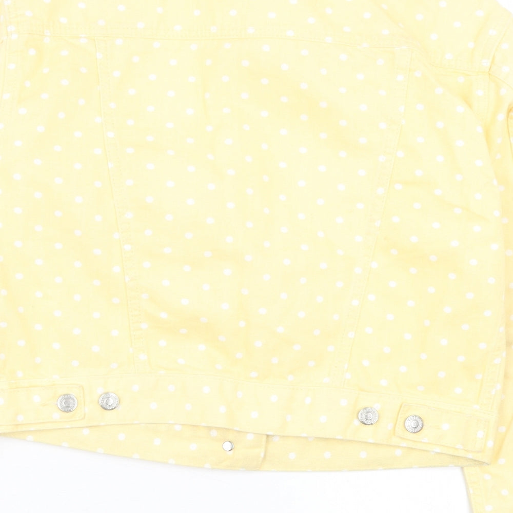 Womens UK Size 8 Topshop Yellow Jacket