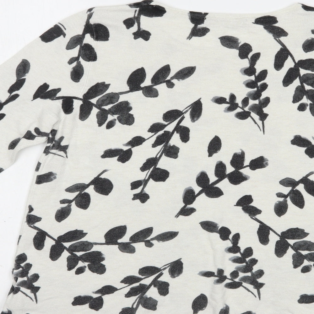 Womens UK Size 12 Marks and Spencer White Pullover Jumper