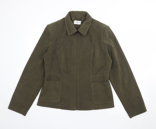 Atmosphere Womens Green Jacket Size 14 Zip