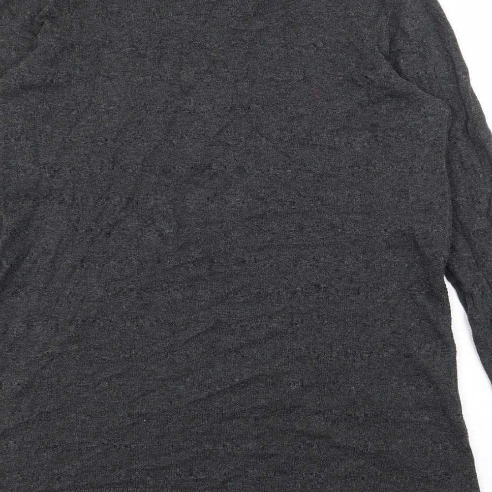 Gap Womens Grey V-Neck Cotton Cardigan Jumper Size M