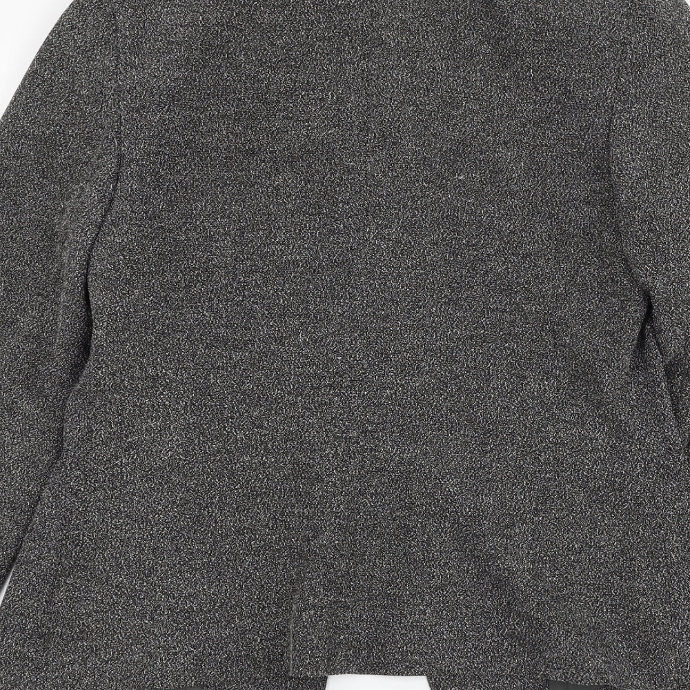 Principles Womens Grey Jacket Blazer Size 8 Button