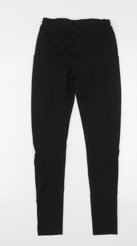 SheIn Womens Black Polyester Cargo Leggings Size 6 L25 in