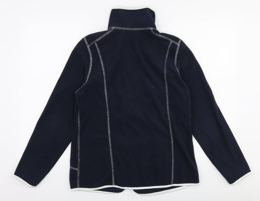 Collection Womens Blue Jacket Size 12 Zip