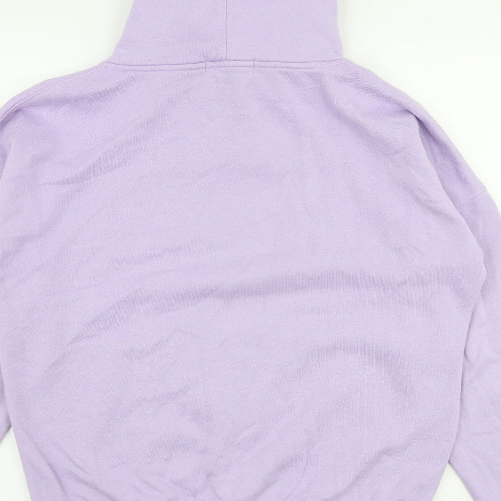 Femme Luxe Womens Purple Polyester Pullover Hoodie Size M Pullover