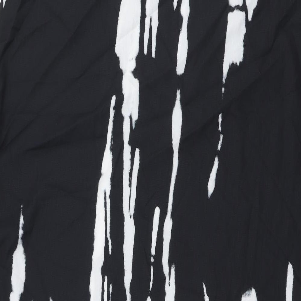 SheIn Womens Black Polyester Trapeze & Swing Size 3XL Round Neck Pullover