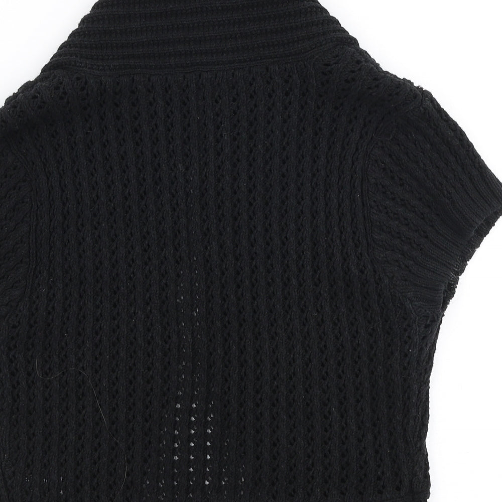 Womens UK Size XS H&M Black Cardigan Jumper