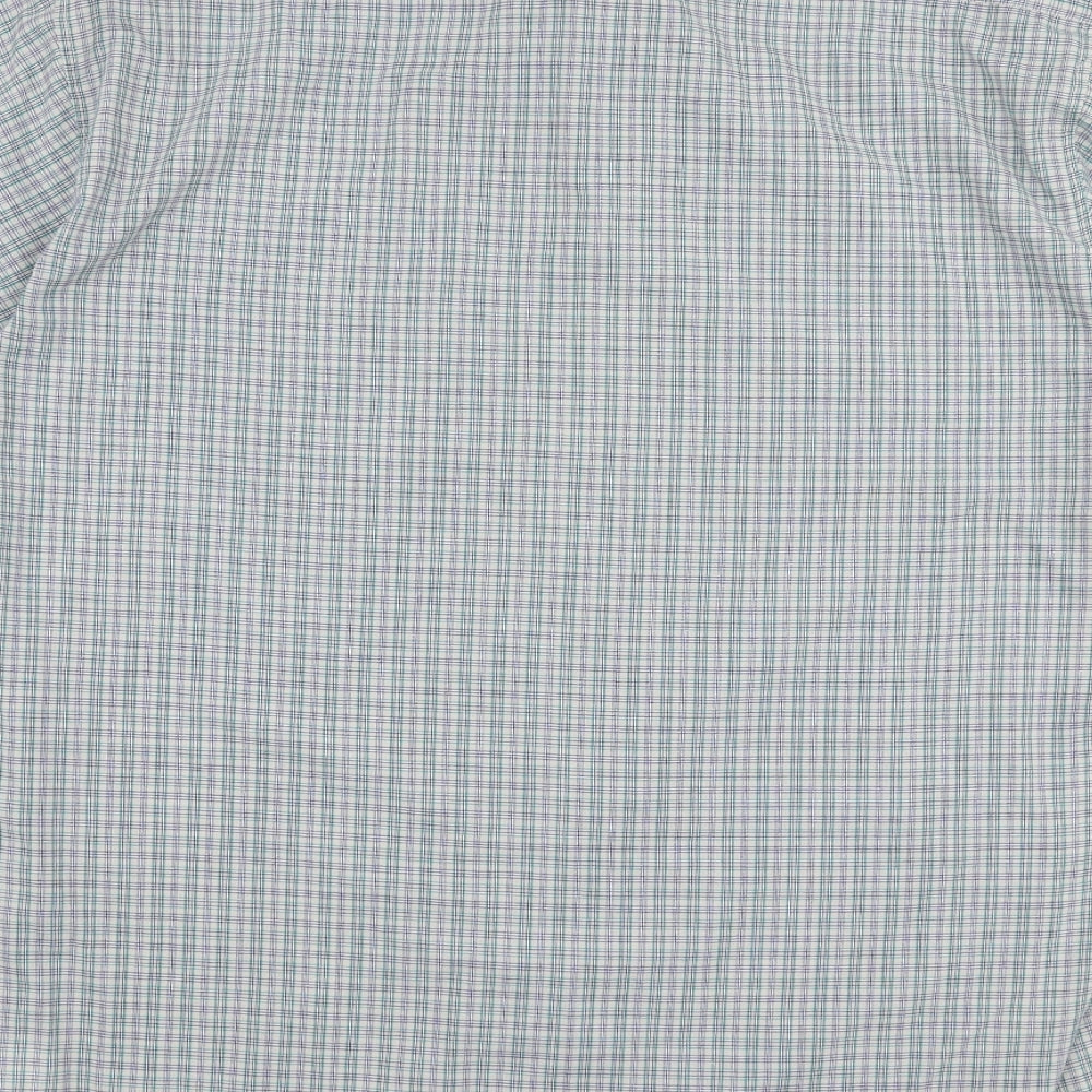 Mens UK Size L Originals Blue Button-Up Short Sleeve Casual Shirt