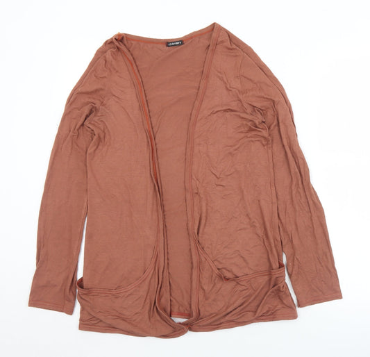 Womens UK Size M Chemistry Brown Cardigan Jumper