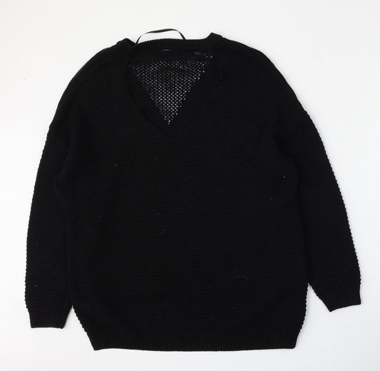 Womens UK Size 10 Atmosphere Black Pullover Jumper