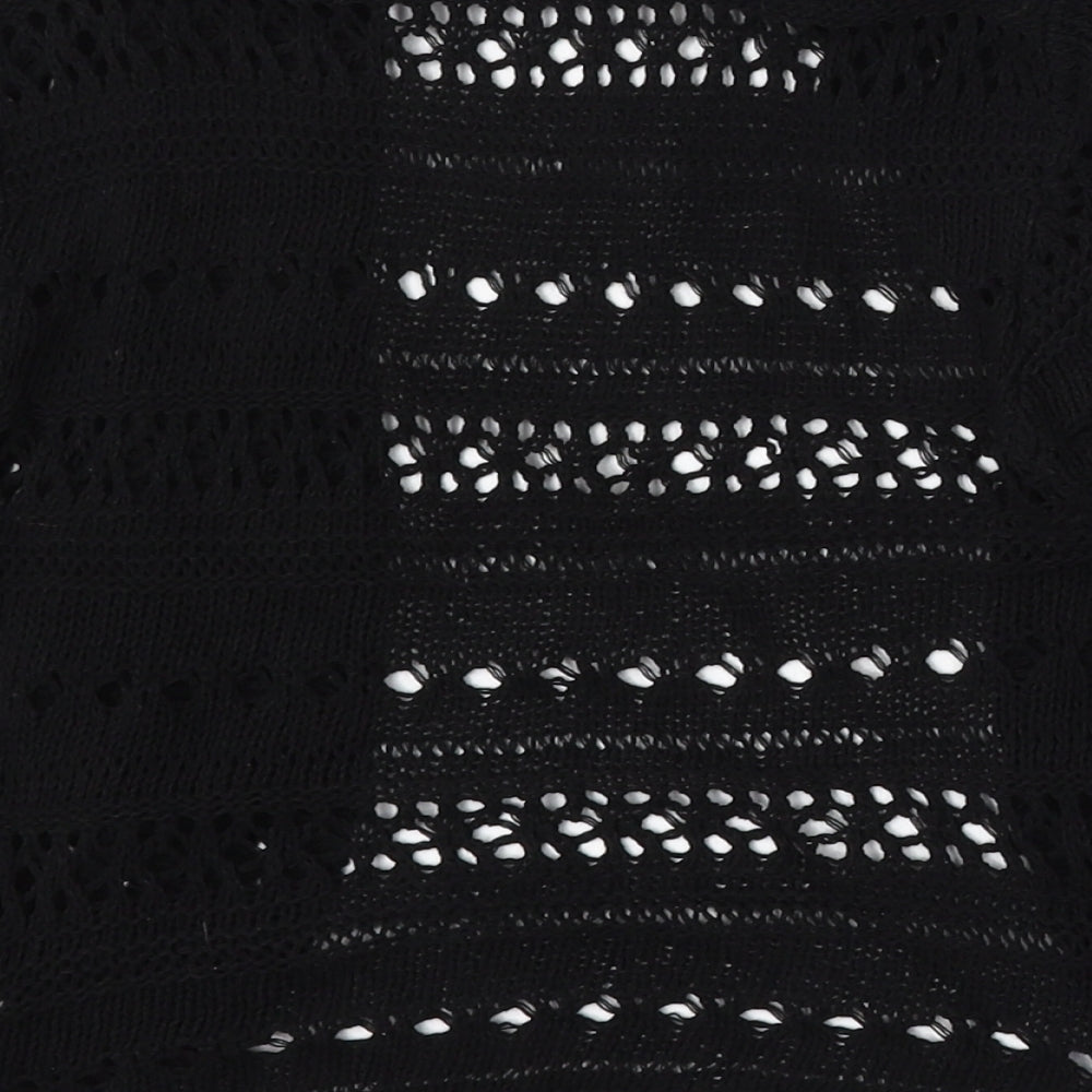 Womens UK Size M Pilot Black Cardigan Jumper