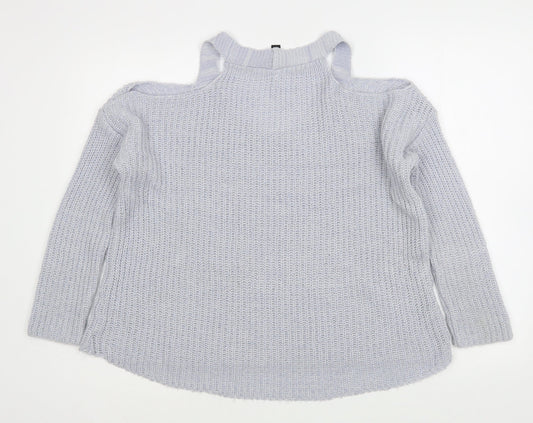 Womens UK Size S Lipsy Blue Pullover Jumper