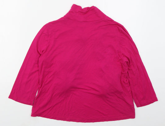George Womens Pink V-Neck Viscose Cardigan Jumper Size 12