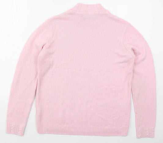 Womens UK Size 14 Isle Pink Pullover Jumper