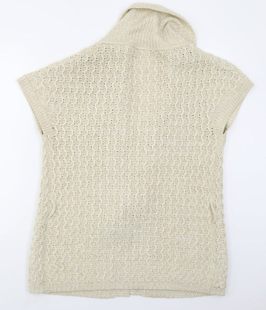 Womens UK Size 14 Evie Beige Cardigan Jumper