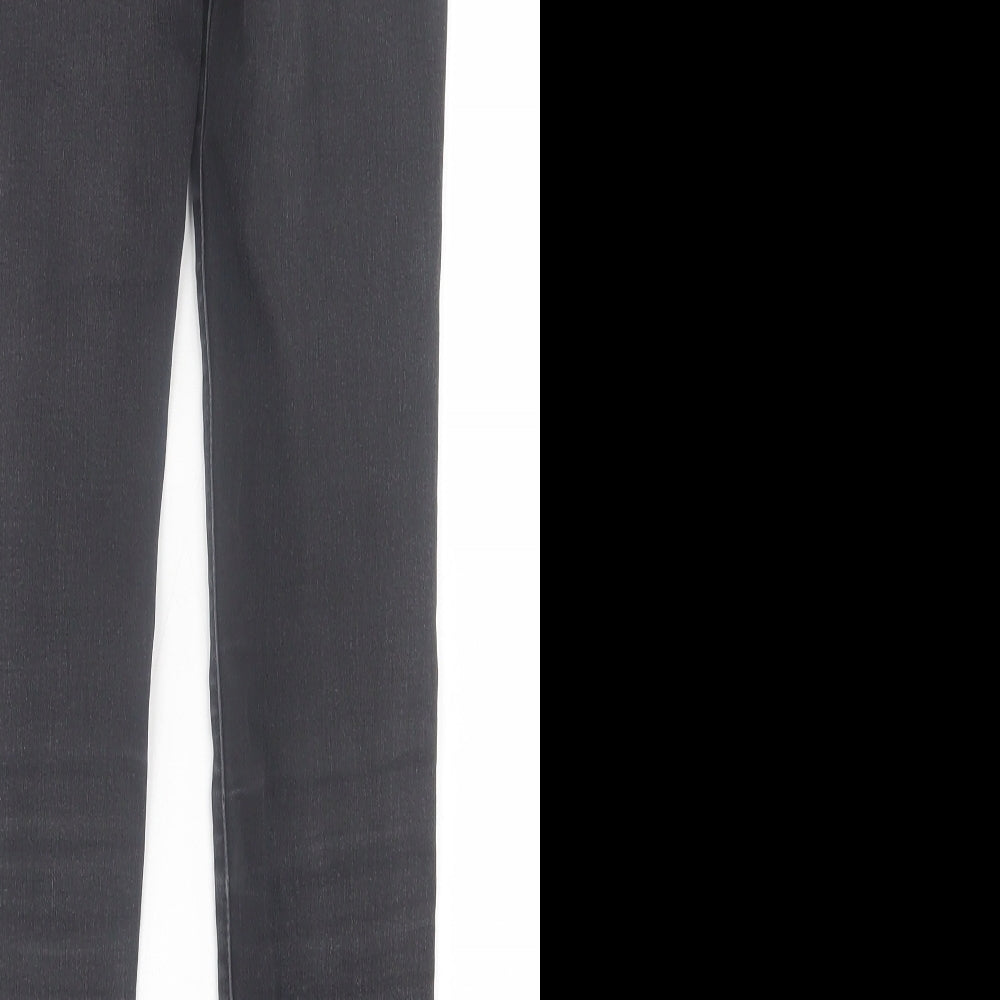 Matalan Womens Black Cotton Skinny Jeans Size 8 L28 in Regular Button
