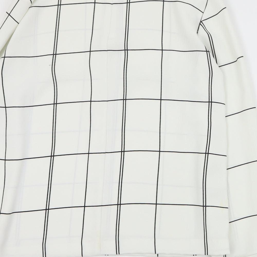 Womens UK Size 8 H&M Ivory Basic Blouse