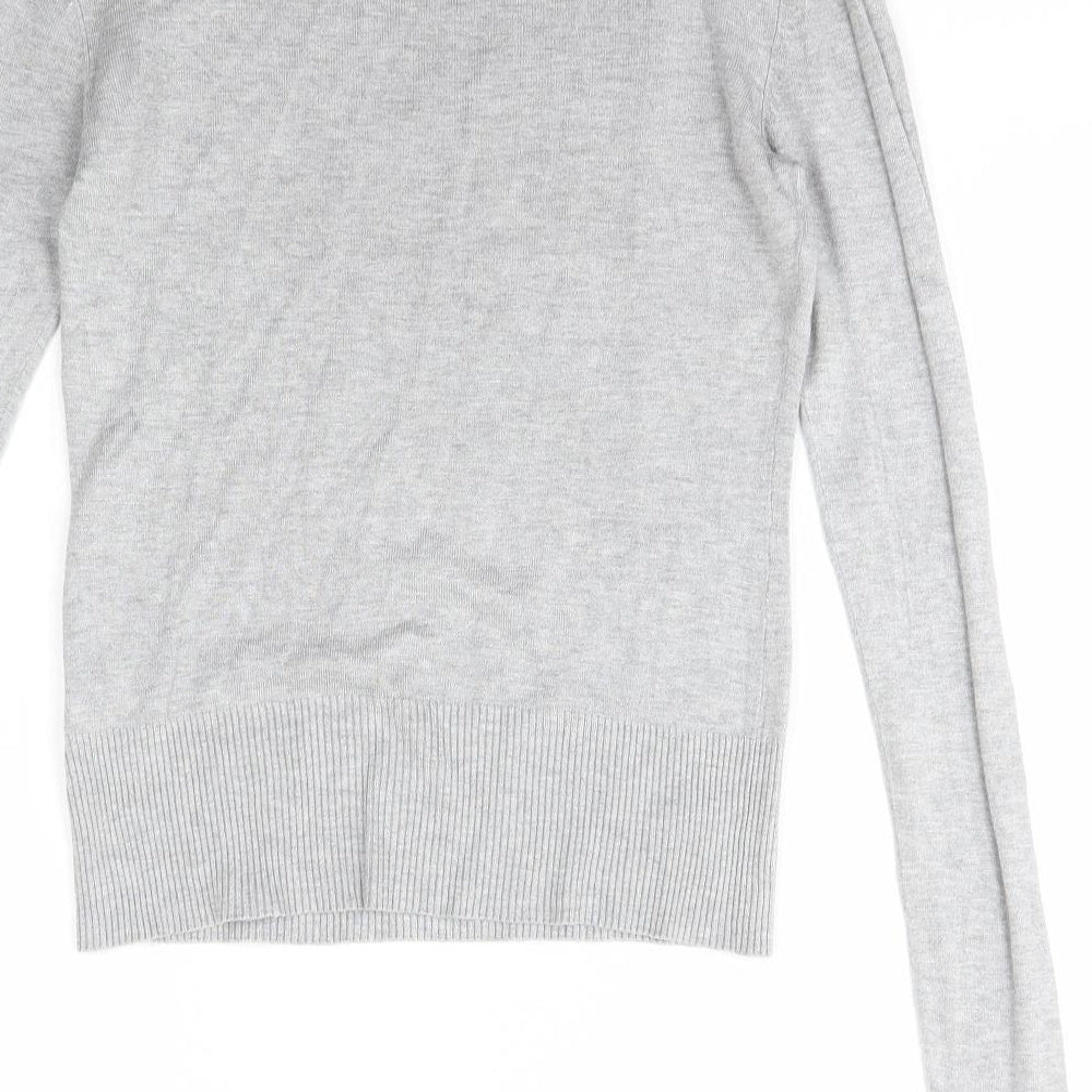 Womens UK Size 8 New Look Grey Pullover Jumper