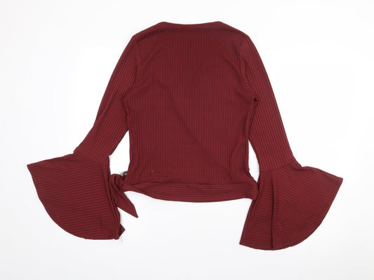 Womens UK Size 14 New Look Red Pullover Jumper