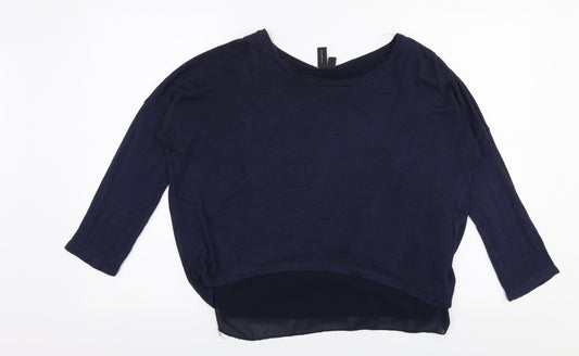 Womens UK Size 8 Izabel London Blue Pullover Jumper