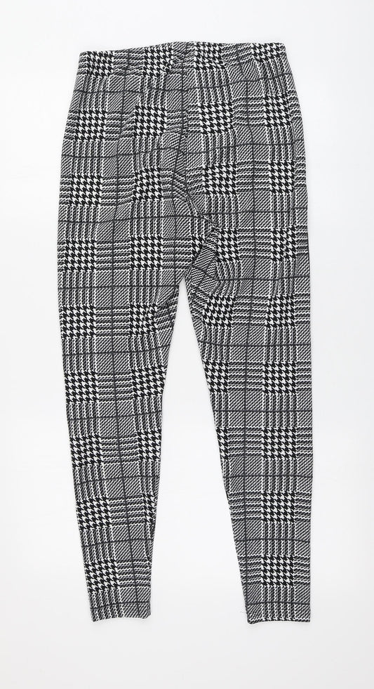 SheIn Womens Multicoloured Houndstooth Polyester Jogger Leggings L26 in
