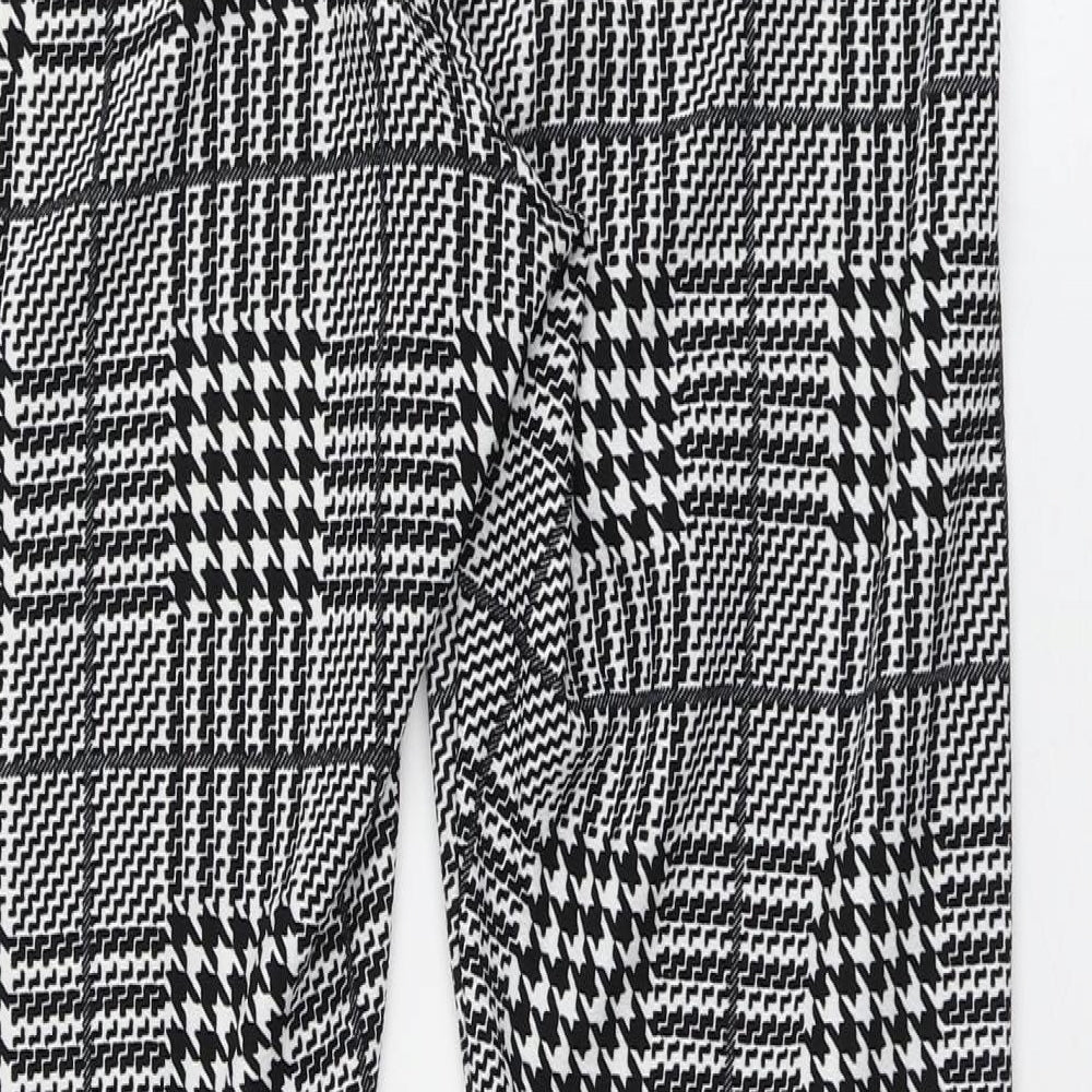 SheIn Womens Multicoloured Houndstooth Polyester Jogger Leggings L26 in