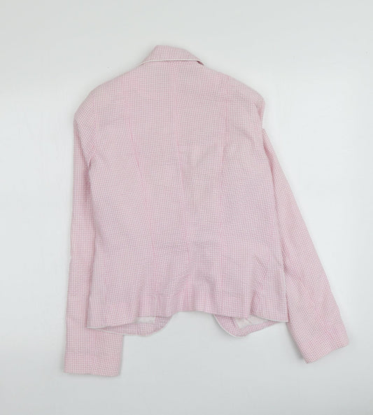 Atmosphere Womens Pink Geometric Jacket Size 10