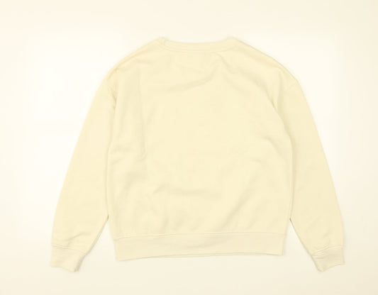 Primark Womens White Round Neck Polyester Pullover Jumper Size XS - Disney Mickey Mouse