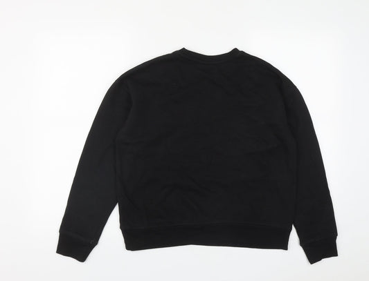 Disney Womens Black Round Neck Polyester Pullover Jumper Size XS