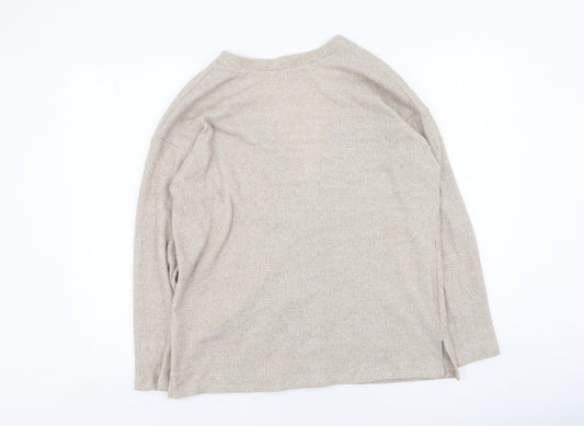 Womens UK Size 8 Pep&co Brown Cardigan Jumper