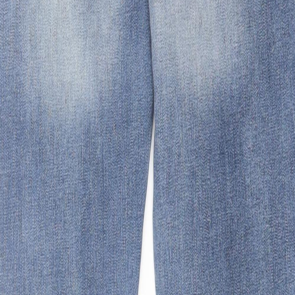 Pieces Womens Blue Cotton Skinny Jeans Size S L31 in Regular Button