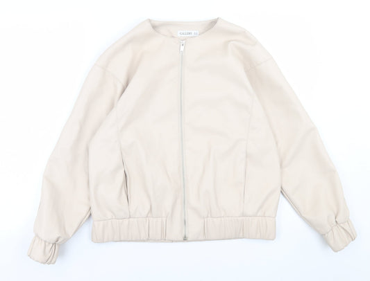 Womens UK Size 10 Gallery Beige Jacket