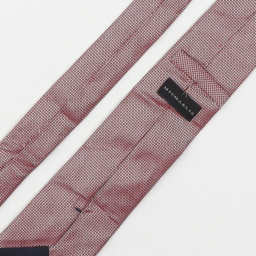 Michaelis Mens Multicoloured Plaids & Checks Silk Pointed Tie One Size