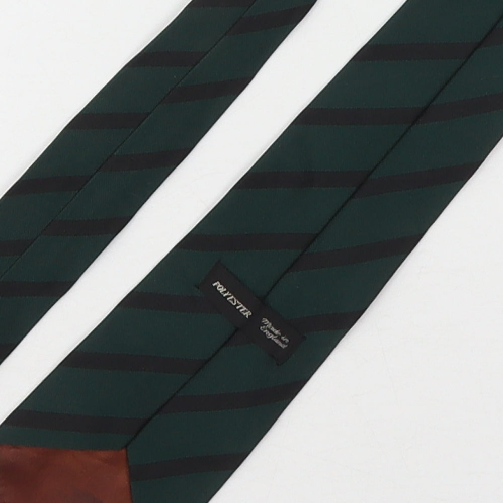 Preworn Mens Multicoloured Striped Polyester Pointed Tie One Size