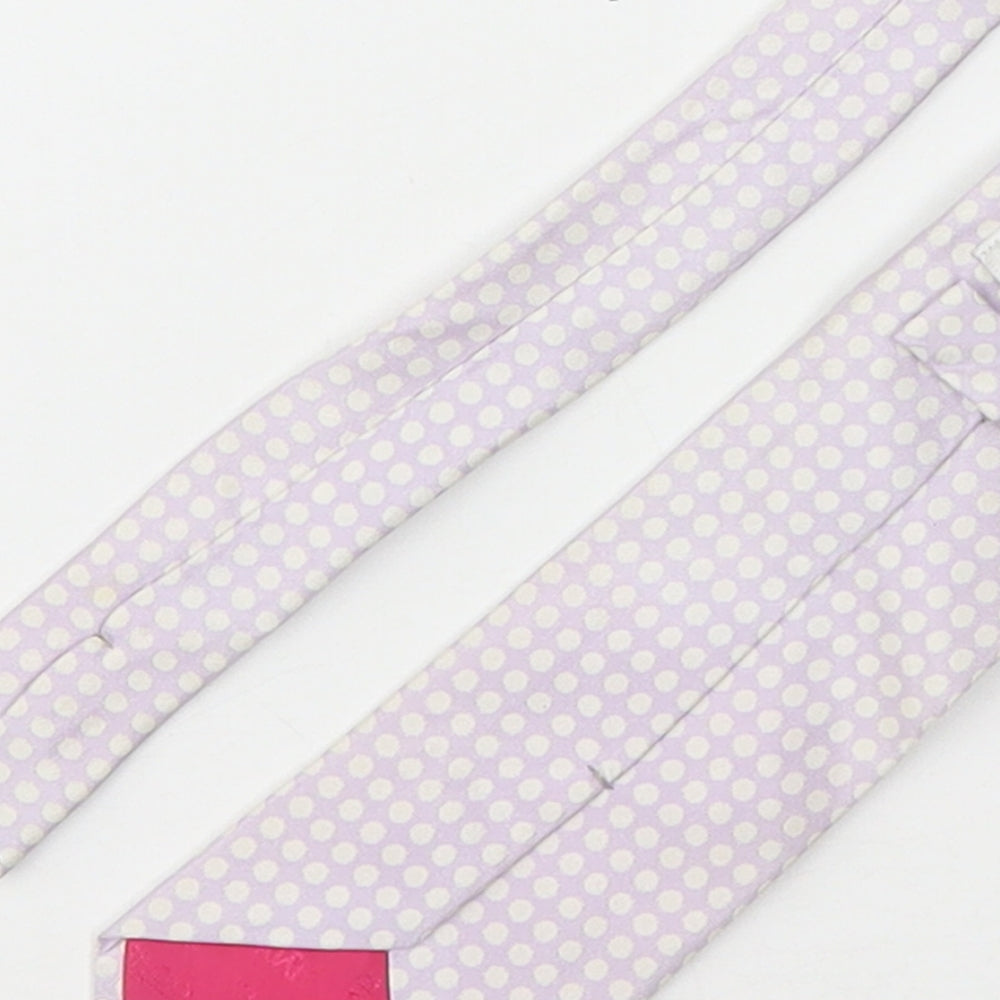 Mens Stvdio Pink Polka Dot Pointed Tie