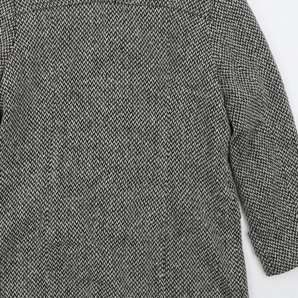 Womens UK Size 14 Lebek Grey Pea Coat