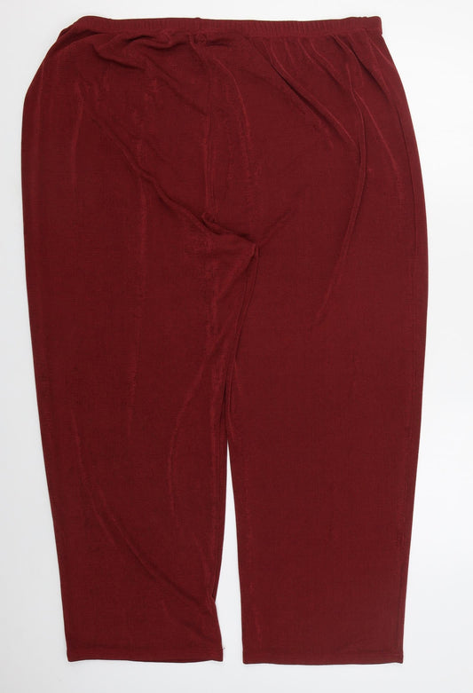 Womens UK Size 30 Julipa Regular Fit Red Trousers