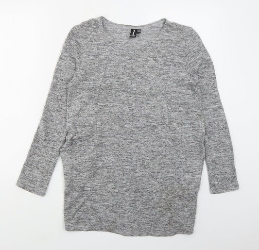 Womens UK Size 8 Izabel London Grey Pullover Jumper